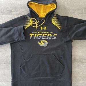 Missouri Tigers Under Armour Hoodie Men's Pullover Fleece Sweatshirt Sweater S